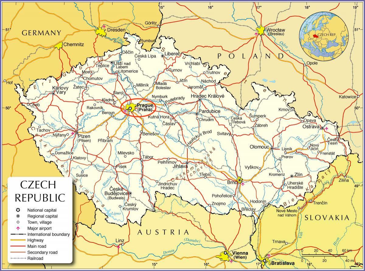 Praha na mapě CZECHIA