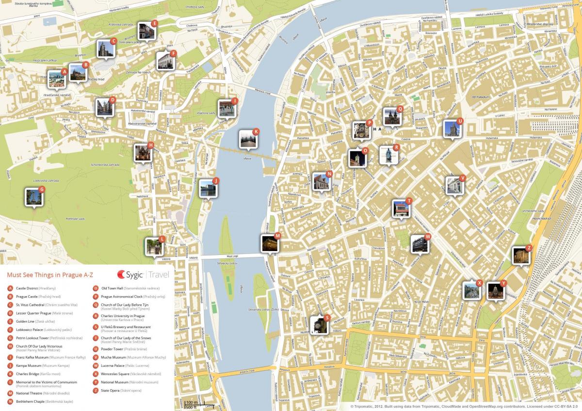 Pražské vyhlídkové mapy